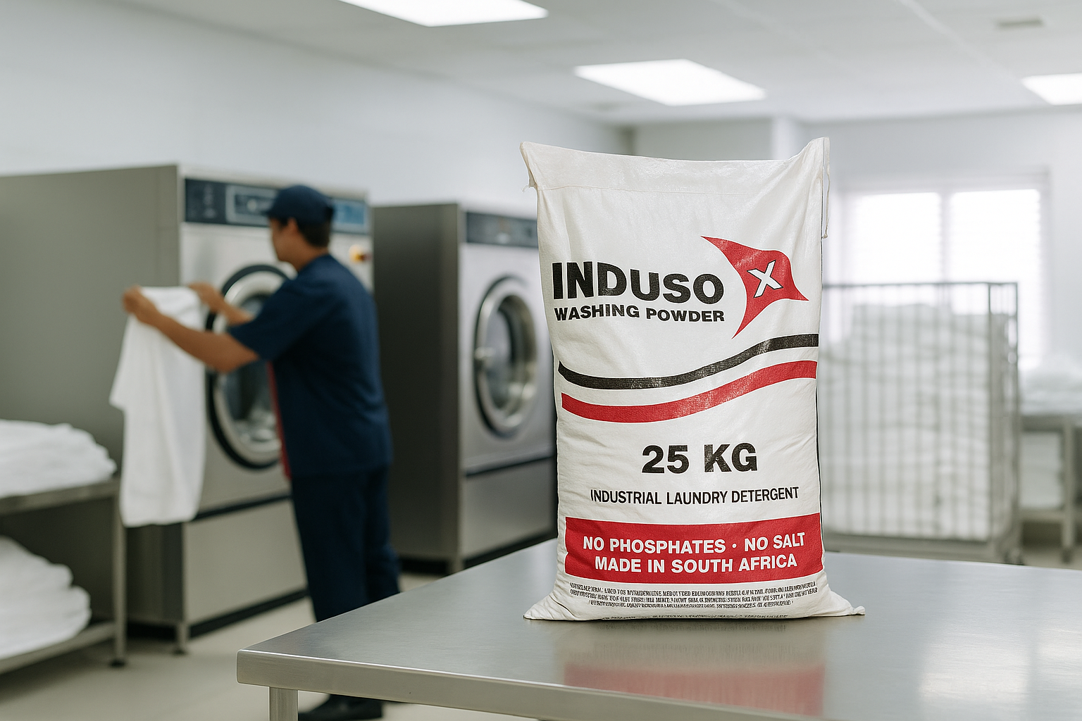 Induso in Modern Laundromat
